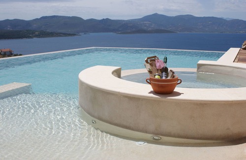 Theologos Villa | Breathtaking mediterranean view, large private infinite Pool & Jacuzzi !