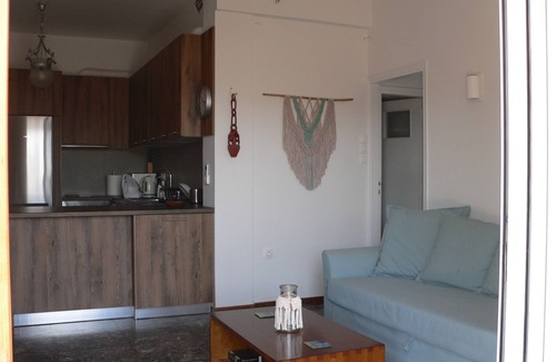Varkiza Apartment | Breezy Veranda Apartment Varkiza - 8 mins on foot from the beach!