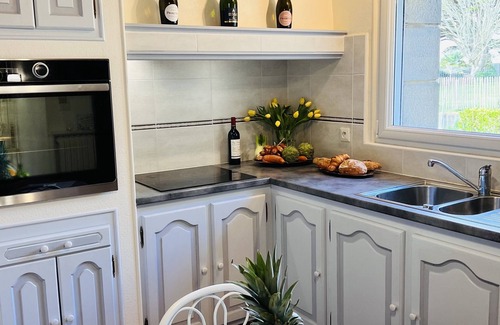 Brignogan-Plage Villa | Bretton Stone Villa nearby the beatiful sandy beaches palmtree garden