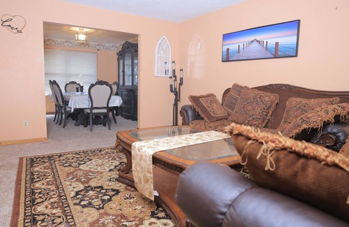 Aurora House | Bright 3BR Home with Office & Patio