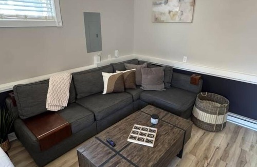 Osage Apartment | Bright & Stylish studio featuring an open layout, sleek finishes & fully furnished comfort.