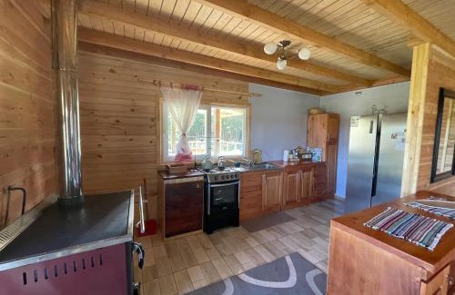 Lenca House | Cabaña con árboles nativos en su patio.