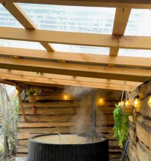 Casa de Lata House | Cabaña termas de chillan, con tinaja