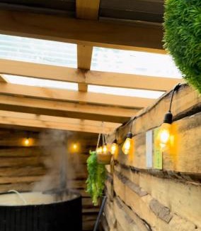 Casa de Lata House | Cabaña termas de chillan, con tinaja