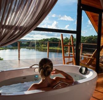 Nova Petropolis Ski Chalet | Cabana Água - Cabanas Recanto do Lago