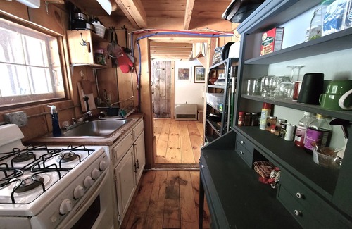 Jamaica Cabin | Cabin-7 minutes to Ski Stratton-Woodstove-Firepit-Brook On Property-Views-Dog OK