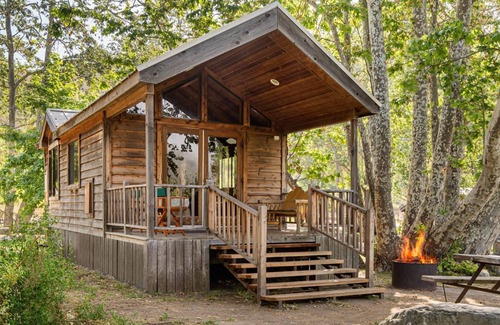 Goleta Cabin | Cabin | Creekside + Firepit | No Hidden Fees