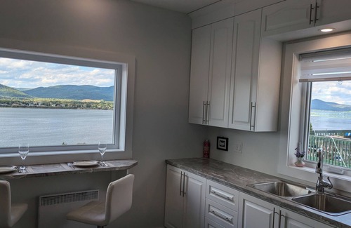 Campbellton House | Campbellton Cliffside view of the river & bridge!