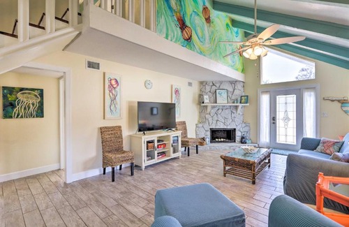 Port Canaveral House | Cape Canaveral Cottage with Pool - Walk to Beach!