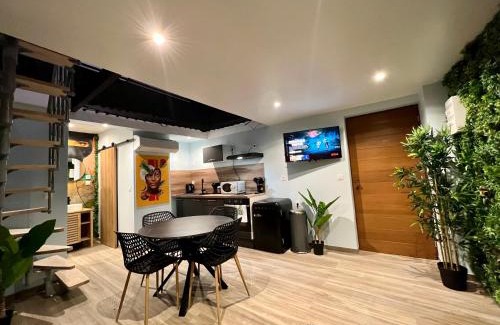 Douai Apartment | Capsule Safari - Jacuzzi - Nintendo Switch - Netflix & Home cinéma - Pouf géant - Filet suspendu