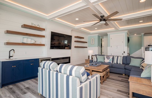 Yaupon Beach House | Carolina Dreamin': Oceanfront w/Private Pool, Hot Tub, Elevator!