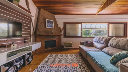 Vila Paula House | Casa de campo em Atibaia com Lareira e Piscina