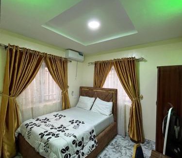Abeokuta Apartment | Cee&Tee ABK 2BEDROOMS-247Electricity - Solar Inverter AC in bedrooms