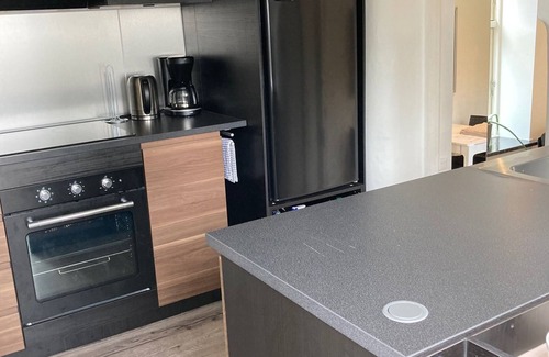 Kolding Condo | Central Lejlighed med Egen Have tæt ved Slotssøen