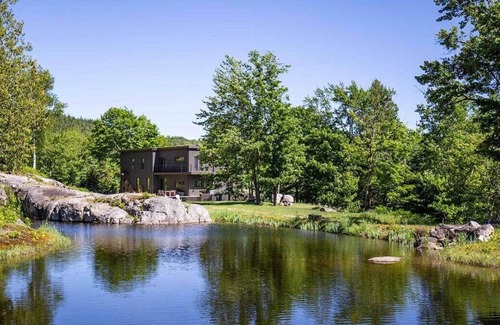 Saint Donat Ski Chalet | chalet spa vue panoramique