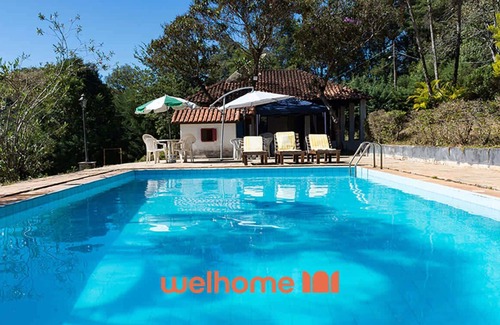 Monte Siao House | Chacara em Monte Sião com Piscina e Lazer Completo