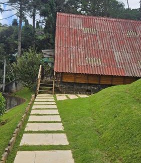 Recanto Araucaria House | Chalé Aconchego na Natureza- rústico, confortável e bem localizado