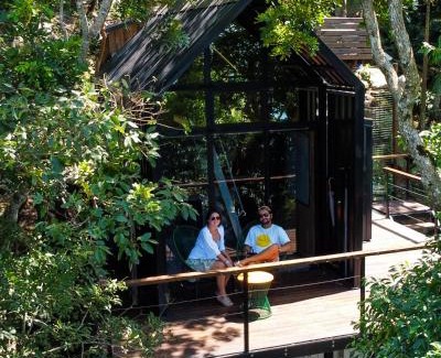 Rio das Pacas Ski Chalet | Chalé Sattva - Vista Mar - Florianópolis - SC - Brasil