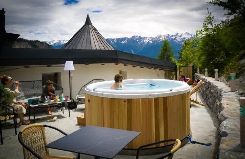 Chamoson Ski Chalet | Chalet 4 Saisons with jacuzzi - Ovronnaz