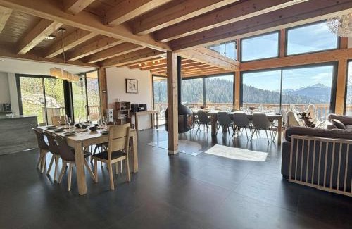 Notre-Dame-de-Bellecombe Ski Chalet | Chalet 8 pièces avec spa, sauna, 15 pers, à 800m des pistes, Notre-Dame-de-Bellecombe - FR-1-595-1