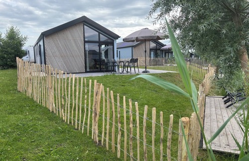 Municipality of Kampen House | Chalet Casa Kampen with waterfront plot, jetty and fence for 4 people in Kampen