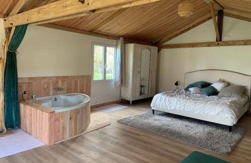Douadic Apartment | Chalet en bois dans éco-gîte