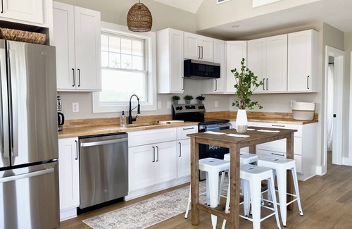 Avon Cottage | Charming 2-bedroom, BRAND NEW custom home, linens provided, steps to the beach!
