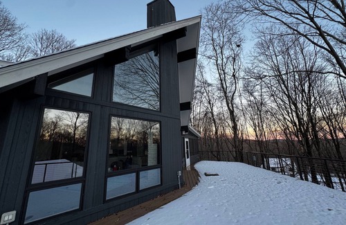 Carmel House | Charming A-Frame Retreat with Fireplace & Scenic Woodlands