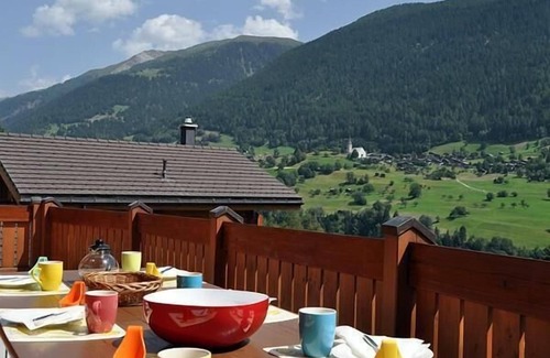 Fiesch House | Charming Chalet Cresta in Fiesch – detached, with views of the Valais Alps
