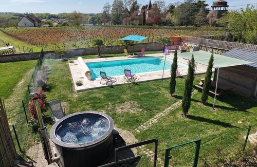 Le Menoux Cottage | Charming Cottage with Heated Pool, Private Garden, Near Creuse River and Historic Villages