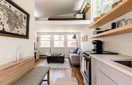 Johnston Terrace House | Charming, Cozy Tiny Gem w/ Hot Tub + Trail Access!