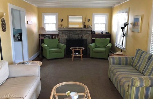 The Pines Cottage | Charming Ocean Block Beach Cottage w/Screened Porch & Lake Views
