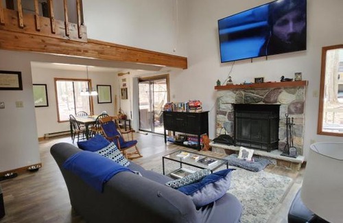 Locust Lake Village House | Charming Poconos Lake Escape w/ Deck + Fireplace!