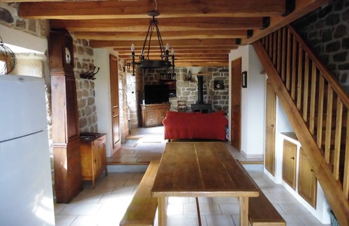 Faugeres Cottage | Charming rental (wifi) stone house with terrace and magnificent view