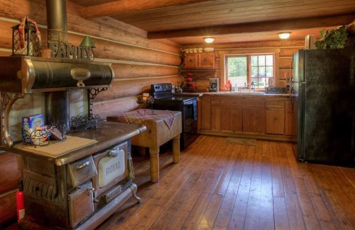 Raymond Apartment | Charming, Rustic Log Home on Edge of South Fork River