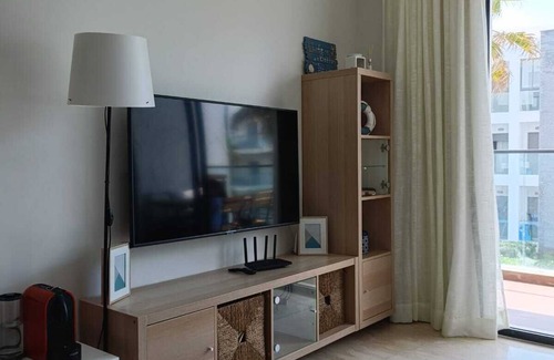 Sidi Rahal Apartment | Chic 2-bedroom apartment with AC, WiF, pool and sea view, Tamaris