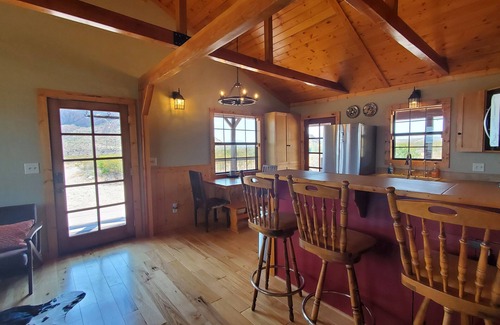 Alpine Cabin | Christmas Mountains Ranch: Classic 2br/1bth Cabin with Spacious Wrap Around Porc