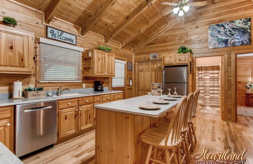 Pigeon Forge Cabin | Close Enough To Perfect" is a beautiful 2 bedroom cabin close to downtown Pigeon Forge