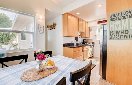 North Pacific Beach House | Close in and Quiet: Dual master bedrooms, A/C, yard, garage, bikes, bbq