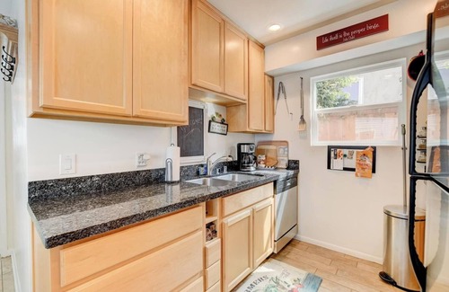 North Pacific Beach House | Close in and Quiet: Dual master bedrooms, A/C, yard, garage, bikes, bbq