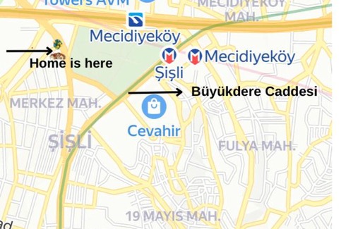 Sisli Apartment | Close to metro metrobus Şişli