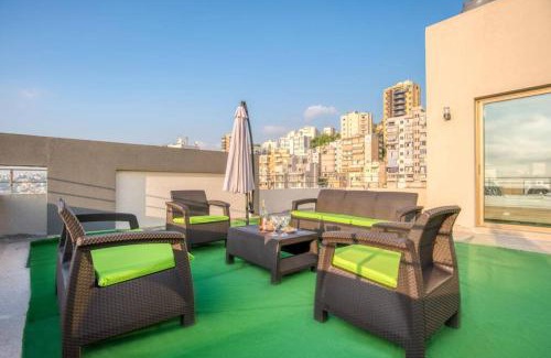 Jal El Dib Apartment | Cloud 9 - Santa Maria Rooftop Studio & Terrace in Jal El Dib