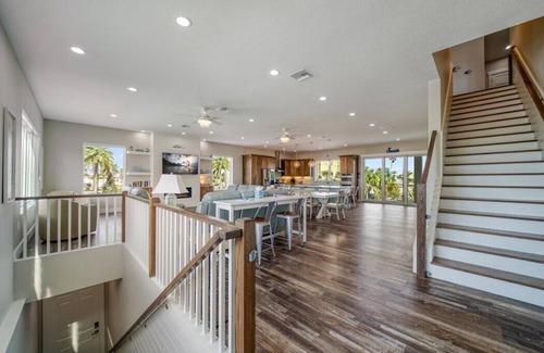 Indian Shores House | Coastal Breeze - 90 seconds from door to sand. Heated pool with slide & spa.