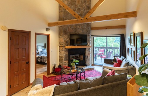 Chalet Village Condo | Comfortable, classy condo with view of Mt. LeConte