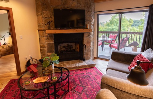 Chalet Village Condo | Comfortable, classy condo with view of Mt. LeConte