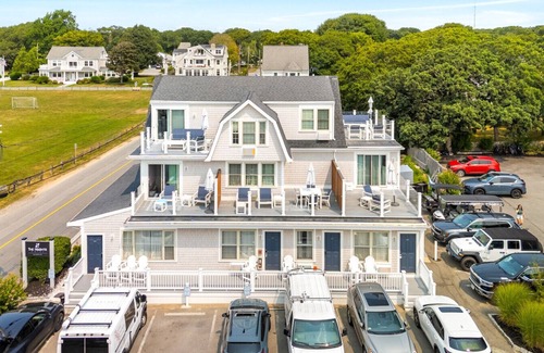 Falmouth Heights Apartment | Comfortable Suite with Large Deck & Partial Ocean Views