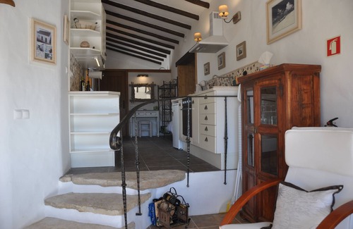 Obidos Apartment | Converted stables - double studio 8km Obidos with elevated deck & full kitchen