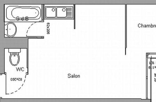 Chamrousse Apartment | Coquet studio cabine pour 4 avec balcon et accès direct aux pistes - Chamrousse 1750 - FR-1-340-23