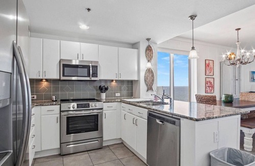 Panama City Beach Condo | Corner unit, incredible views and huge balcony. 3BR gulf front! Pets okay.