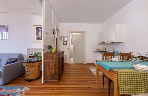 Vito d'Asio Apartment | Cosy apartment for 4 guests with pool, WIFI, TV, patio and pets allowed